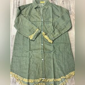 NWT Francis Cabrel Denim Dress Size Large Women's‎